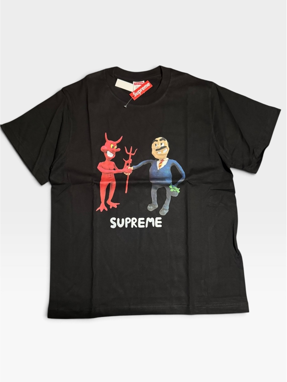 Supreme devil graphic black T-shirt